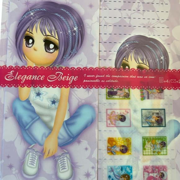 Vintage Sunflower Fancy Elegance Beige Letter Set Y2K Korean Stationary Kawaii - Picture 5 of 8